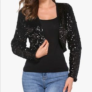 Sparkly cropped cardigan